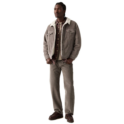Levis Relaxed Fit Sherpa Trucker Jacket Smokey Taupe  - A5784-0062