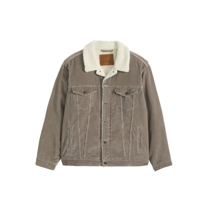 Levis Relaxed Fit Sherpa Trucker Jacket Smokey Taupe  - A5784-0062
