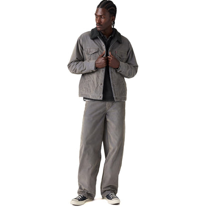 Levis Relaxed Fit Sherpa Trucker Jacket Dusk Khaki  - A5784-0063