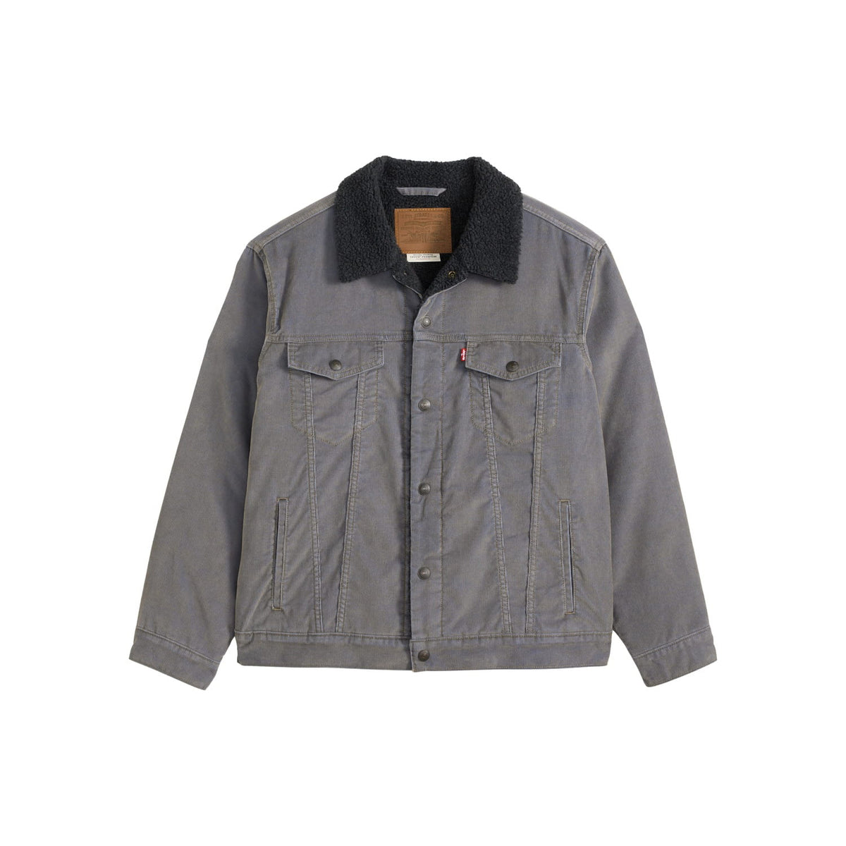 Levis Relaxed Fit Sherpa Trucker Jacket Dusk Khaki  - A5784-0063