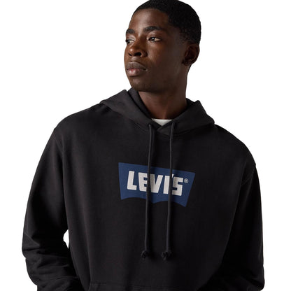 Levis Premium Graphic Hoodie Vtg BW logo Three Caviar  - A7386-0019