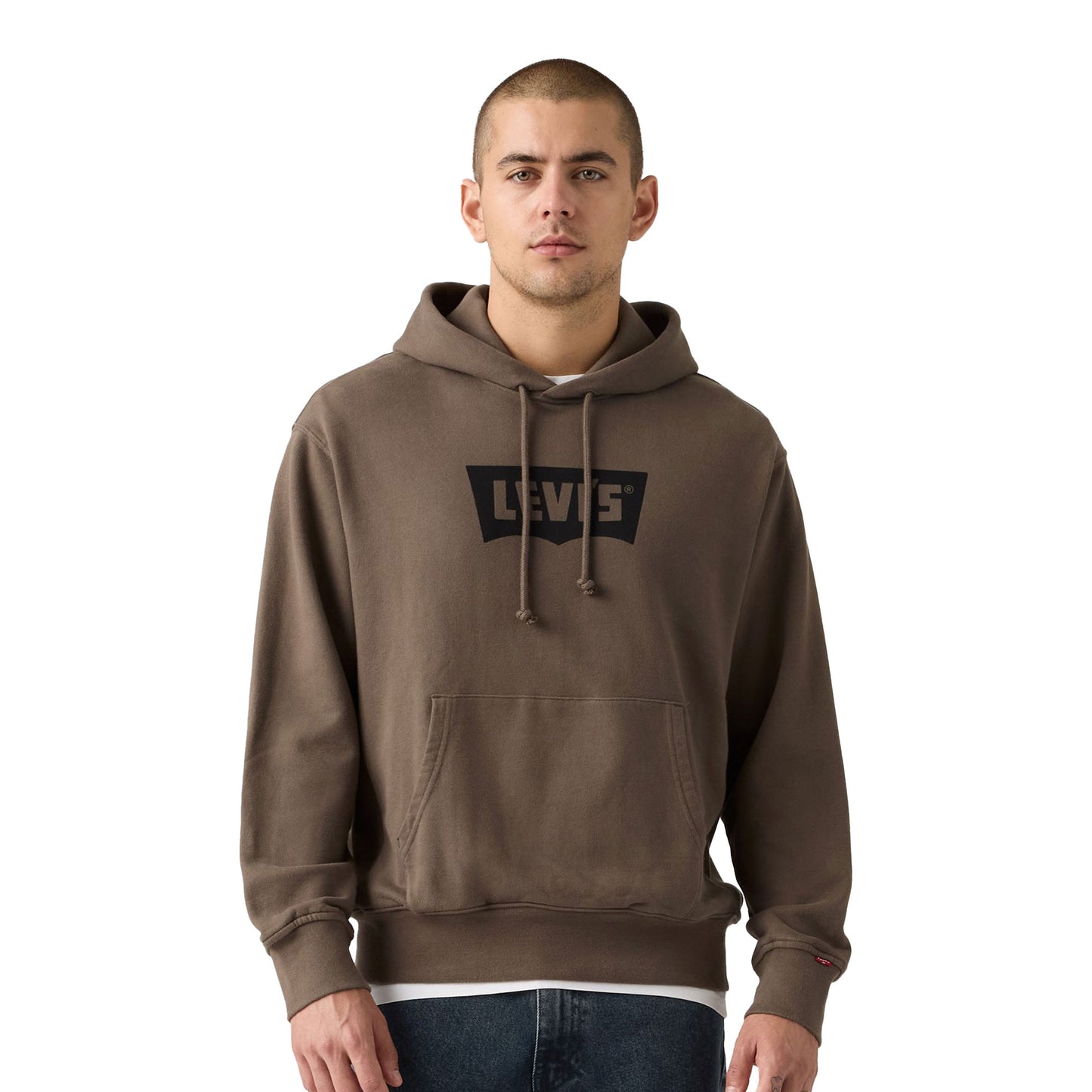 Levis Premium Graphic Hoodie Vintage BW Hood Maitake Brown  - A7386-0029