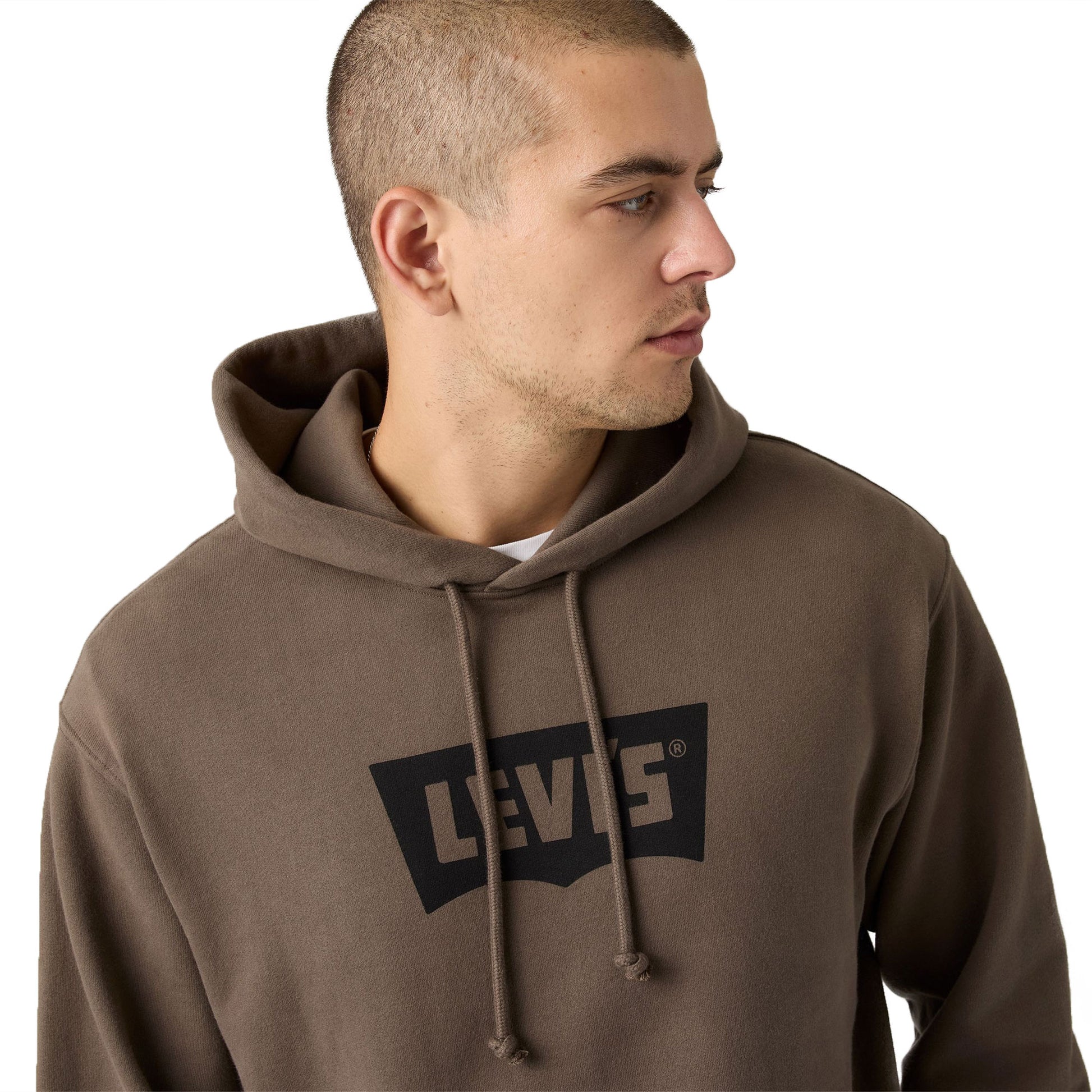 Levis Premium Graphic Hoodie Vintage BW Hood Maitake Brown  - A7386-0029