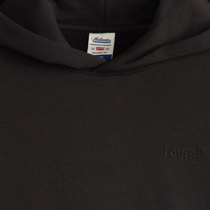 Levis The Authentic Hoodie Black Agate Garment Dye  - A8435-0019