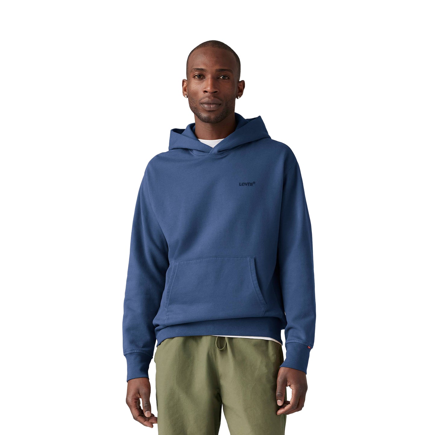 Levis The Authentic Hoodie Sargasso Sea Garment Dye  - A8435-0020