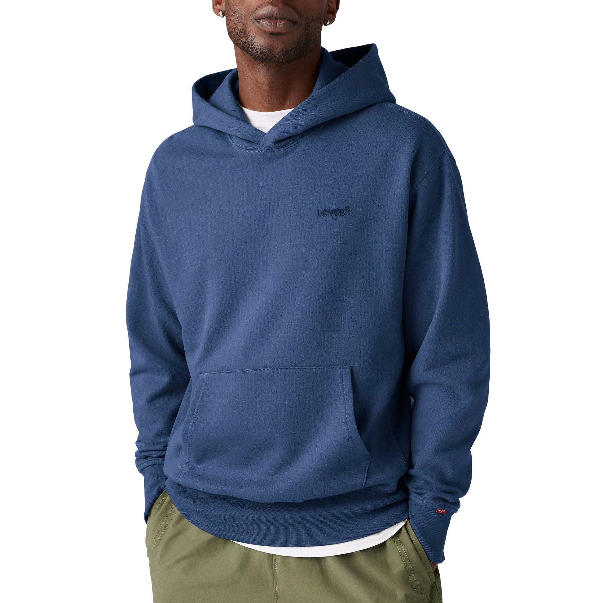 Levis The Authentic Hoodie Sargasso Sea Garment Dye  - A8435-0020