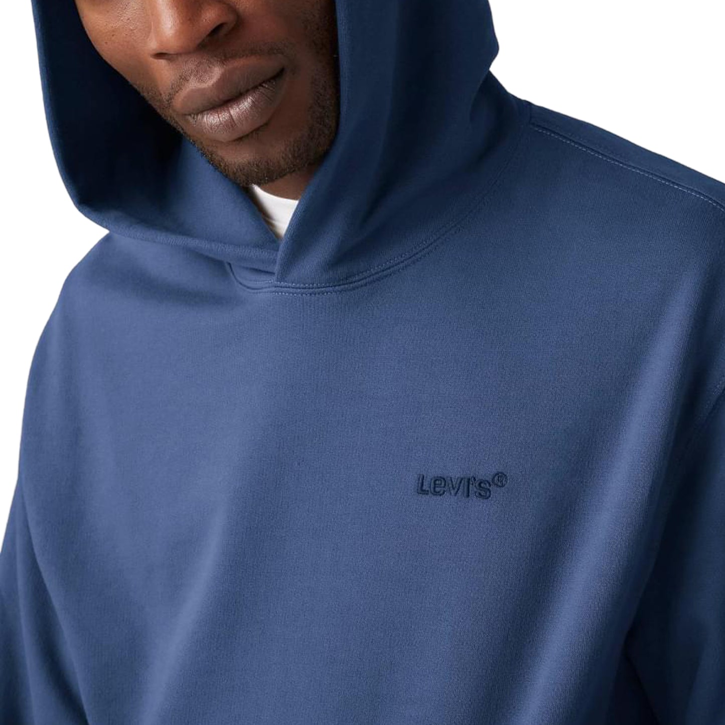 Levis The Authentic Hoodie Sargasso Sea Garment Dye  - A8435-0020