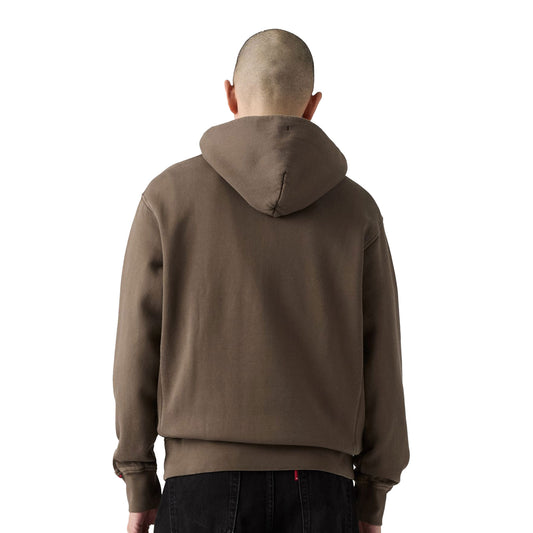 Levis The Authentic Hoodie Garment Dye H225 Maitake  - A8435-0033