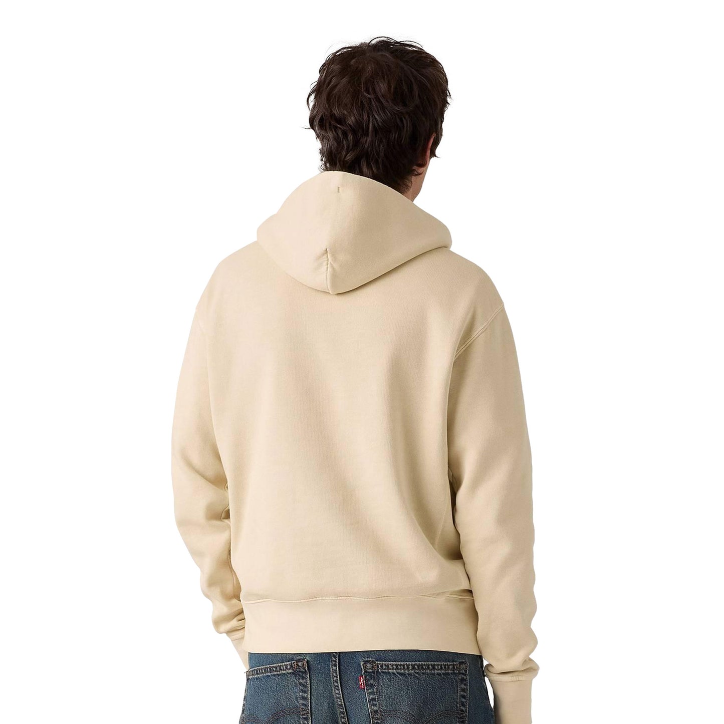 Levis The Authentic Hoodie Fog Garment Dye Fog  - A8435-0034