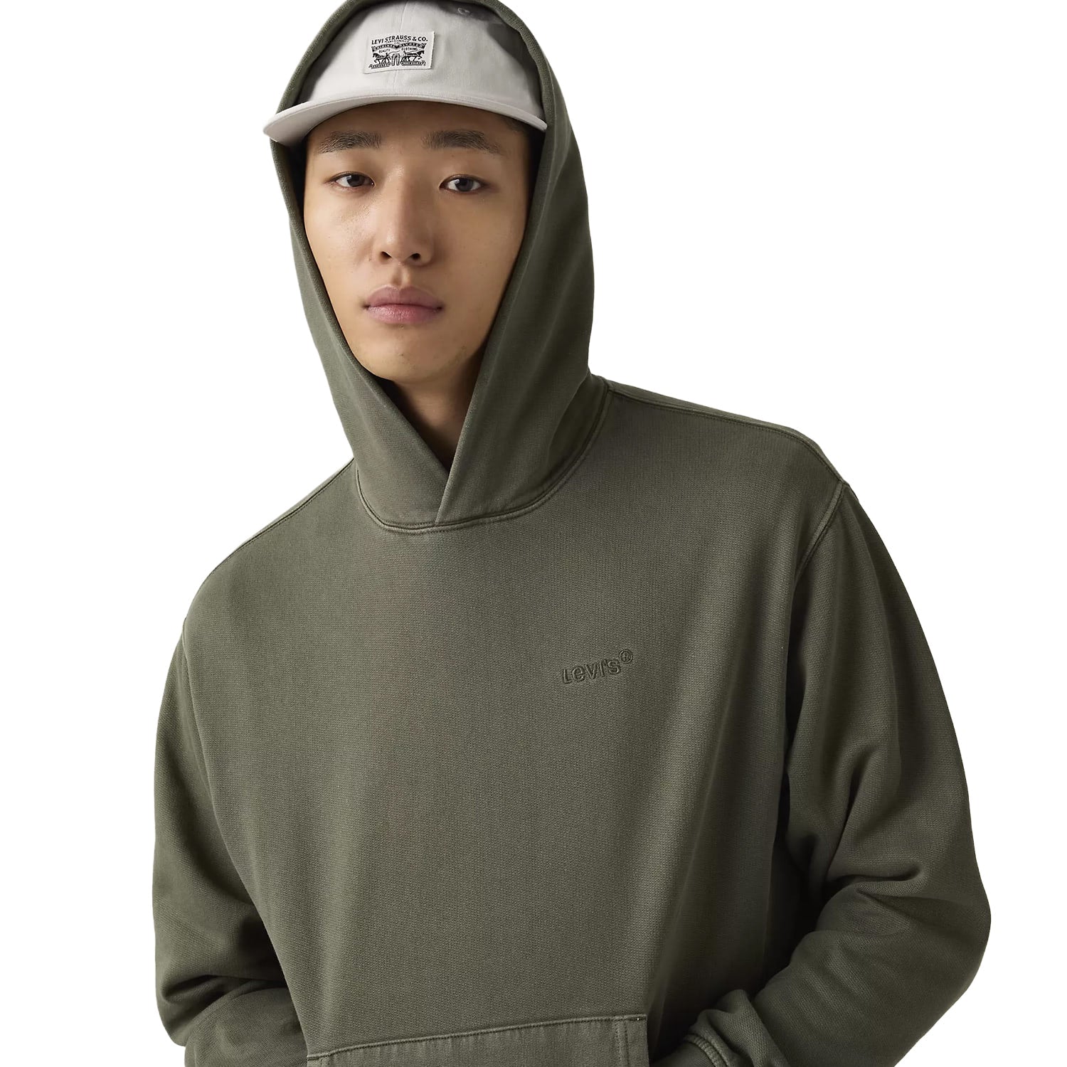 Levis The Authentic Hoodie Garment Dye Kambaba  - A8435-0040