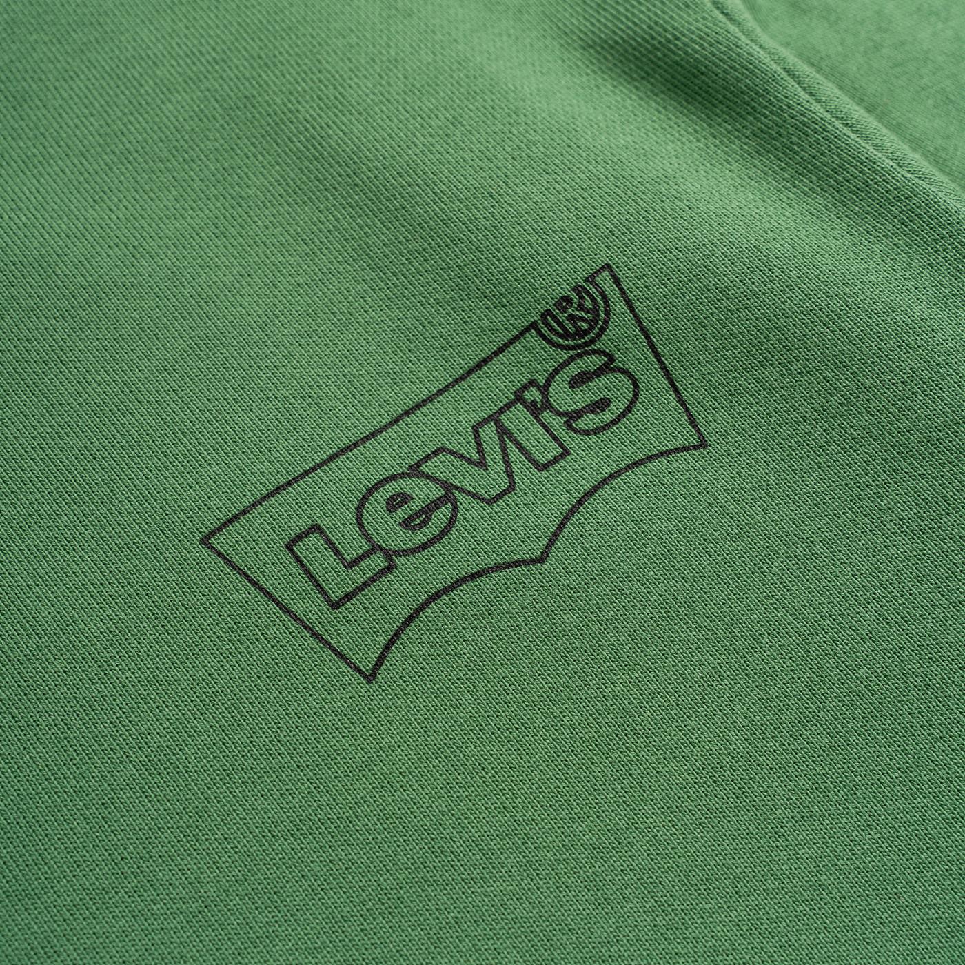 Levis LSE Graphic Crew Sweatshirt Fill Myrtle Body/Black  - A8586-0018
