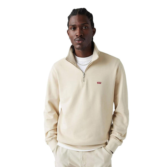 Levis Original HM 1/4 Zip Sweatshirt Fog  - A8606-0002