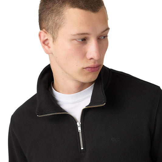 Levis Original HM 1/4 Zip Sweatshirt Mineral Black  - A8606-0016