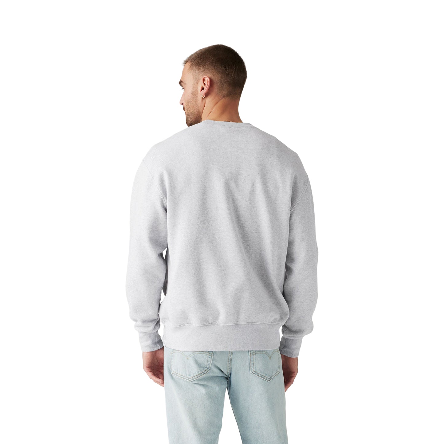 Levis Authentic Crew Light Gray Heather  - A9244-0001