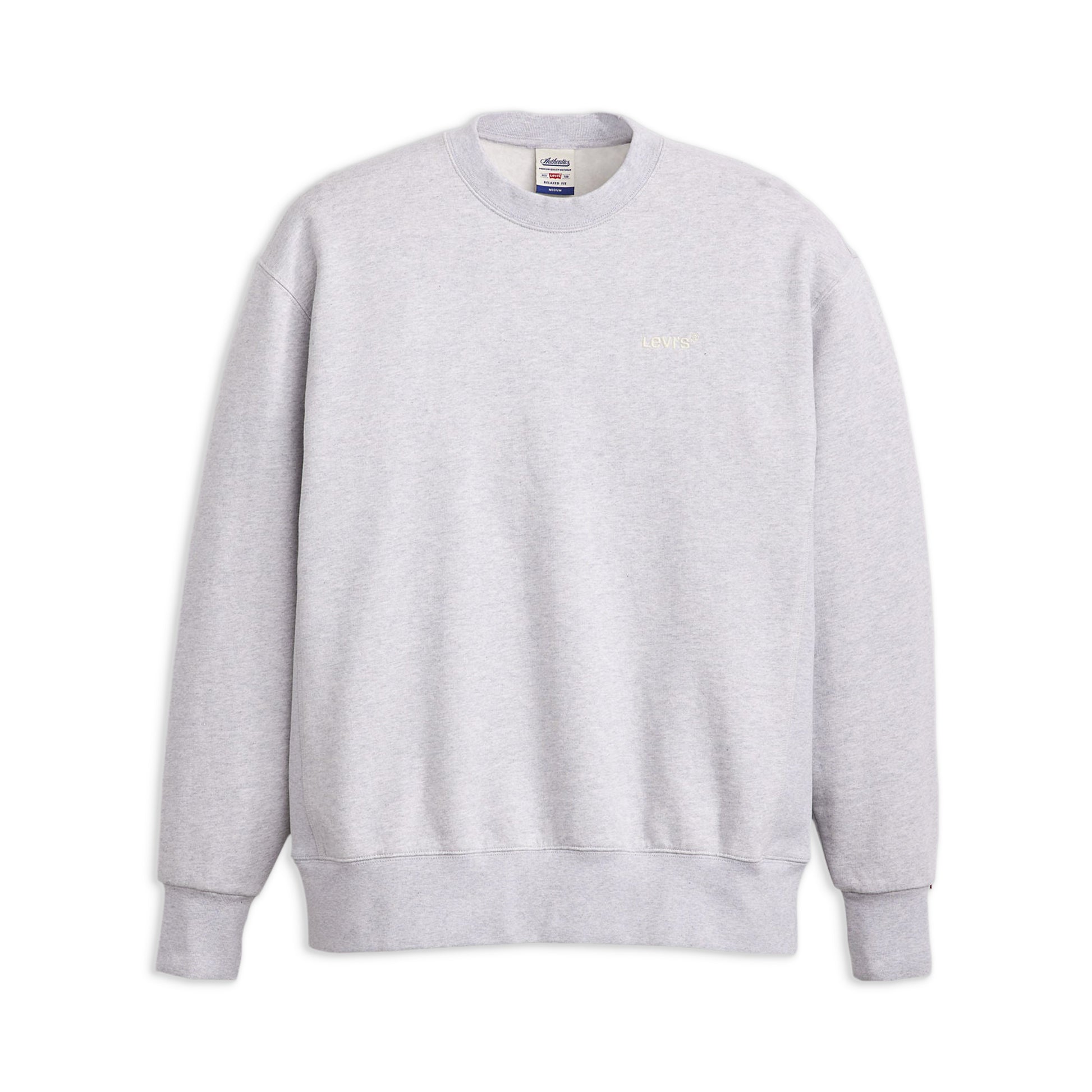 Levis Authentic Crew Light Gray Heather  - A9244-0001