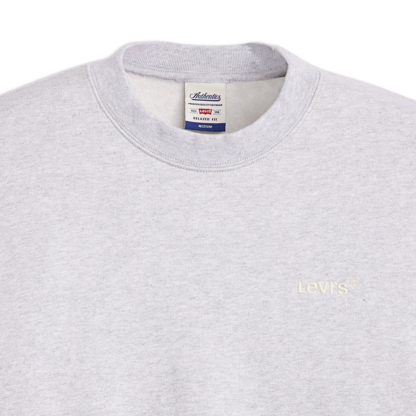 Levis Authentic Crew Light Gray Heather  - A9244-0001