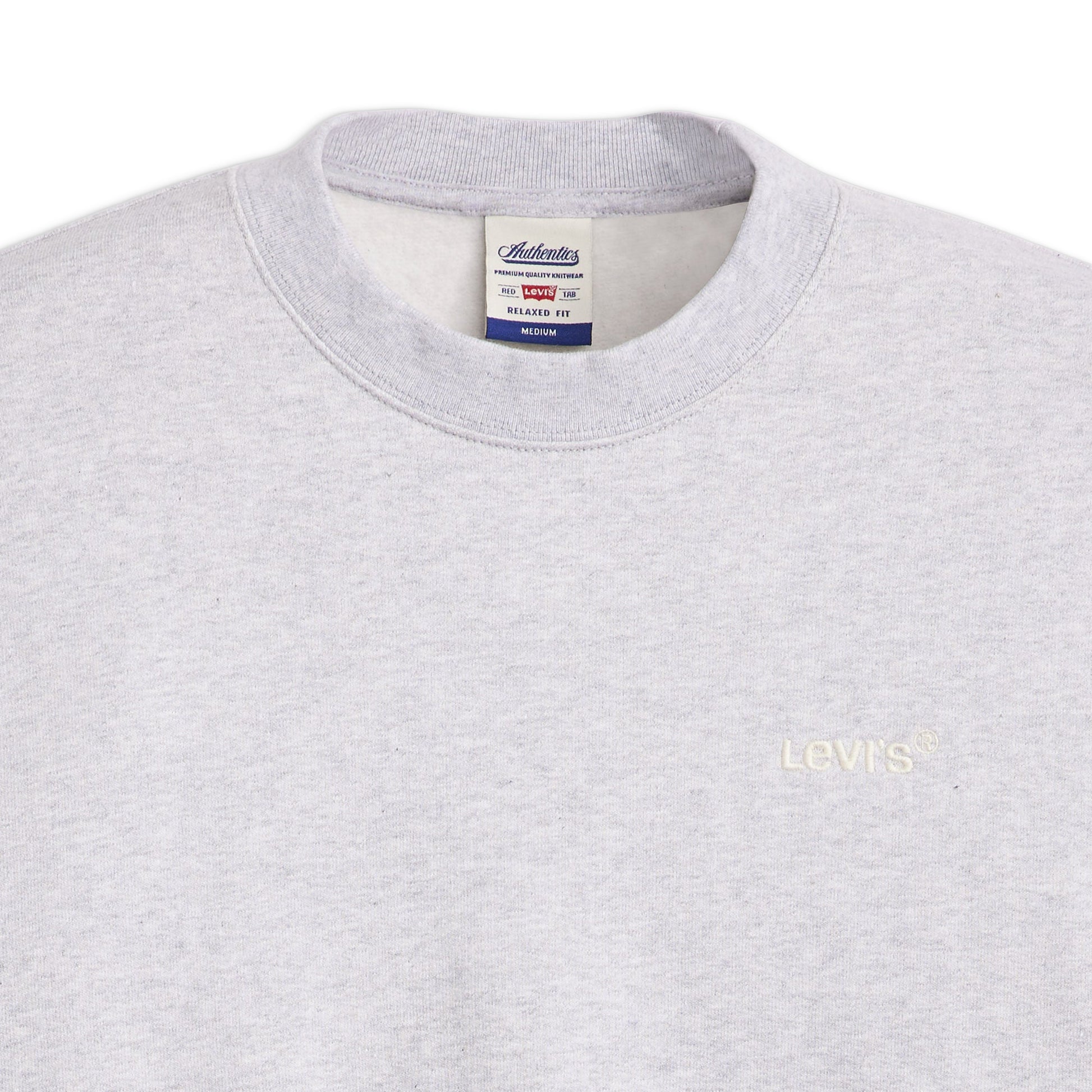 Levis Authentic Crew Light Gray Heather  - A9244-0001
