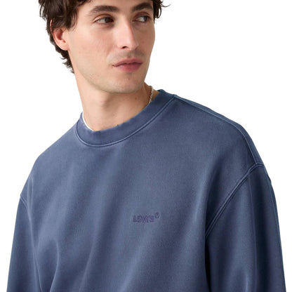 Levis Authentic Crew Sargasso Sea Garment Dye  - A9244-0002