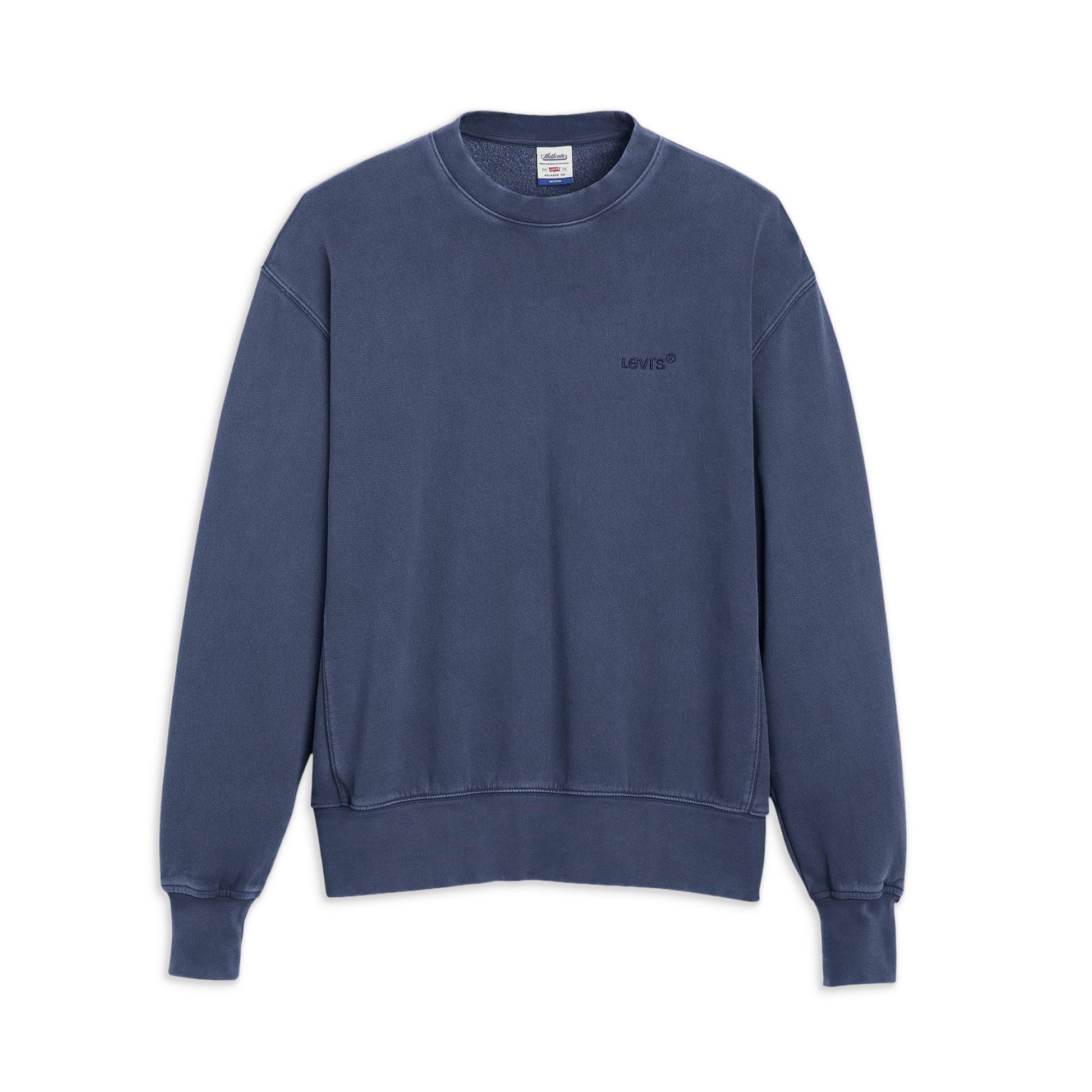 Levis Authentic Crew Sargasso Sea Garment Dye  - A9244-0002