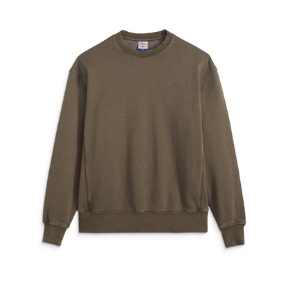Levis Authentic Crew Garment Dye Maitake Brown  - A9244-0034