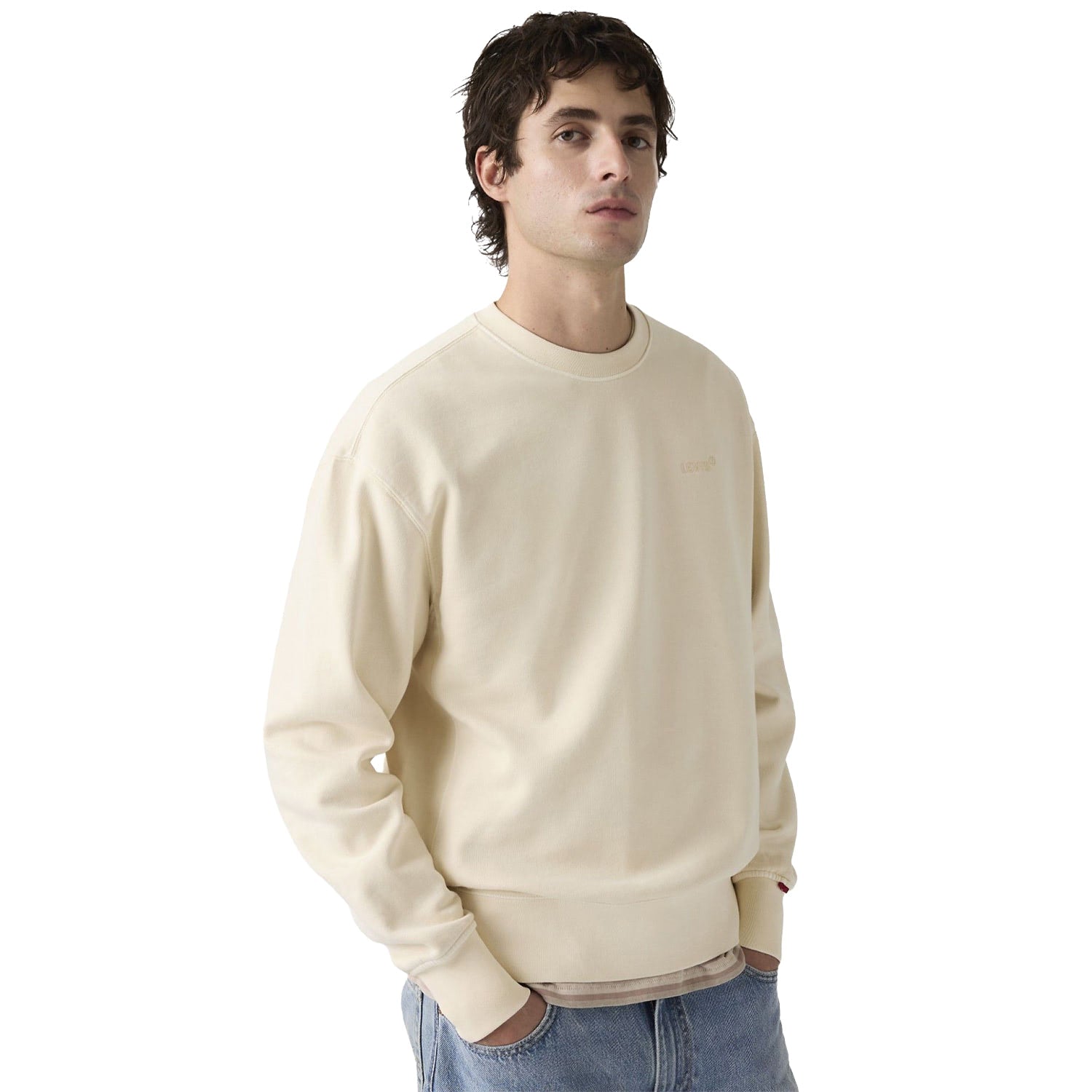 Levis Authentic Crew Garment Dye Rutabaga  - A9244-0043