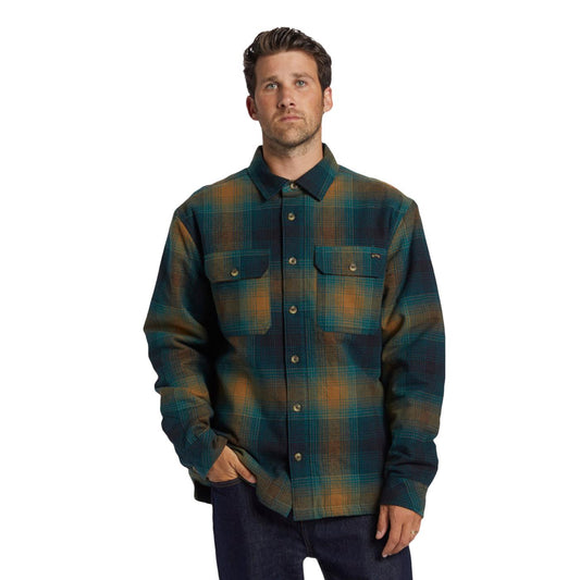 Billabong Offshore Quilted Overshirt Real Teal  - ABYJK00207-BSD0