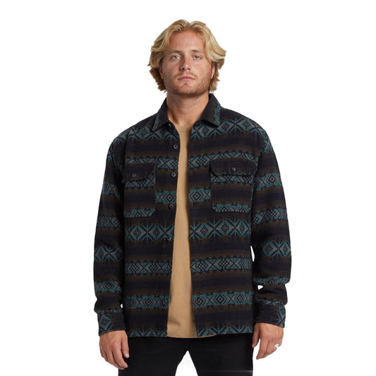 Billabong Offshore Jacquard Flannel Shirt Black  - ABYWT00249-BLK
