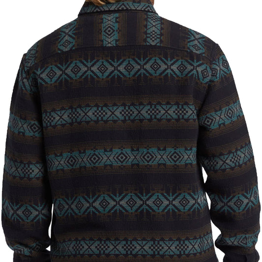 Billabong Offshore Jacquard Flannel Shirt Black  - ABYWT00249-BLK