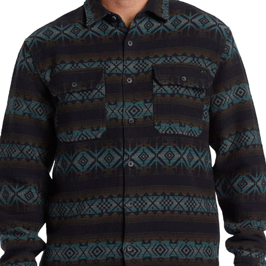 Billabong Offshore Jacquard Flannel Shirt Black  - ABYWT00249-BLK
