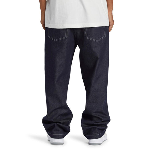DC Shoes Worker Baggy Denim Rinse Pant Raw Indigo  - ADYDP03080-BSTW