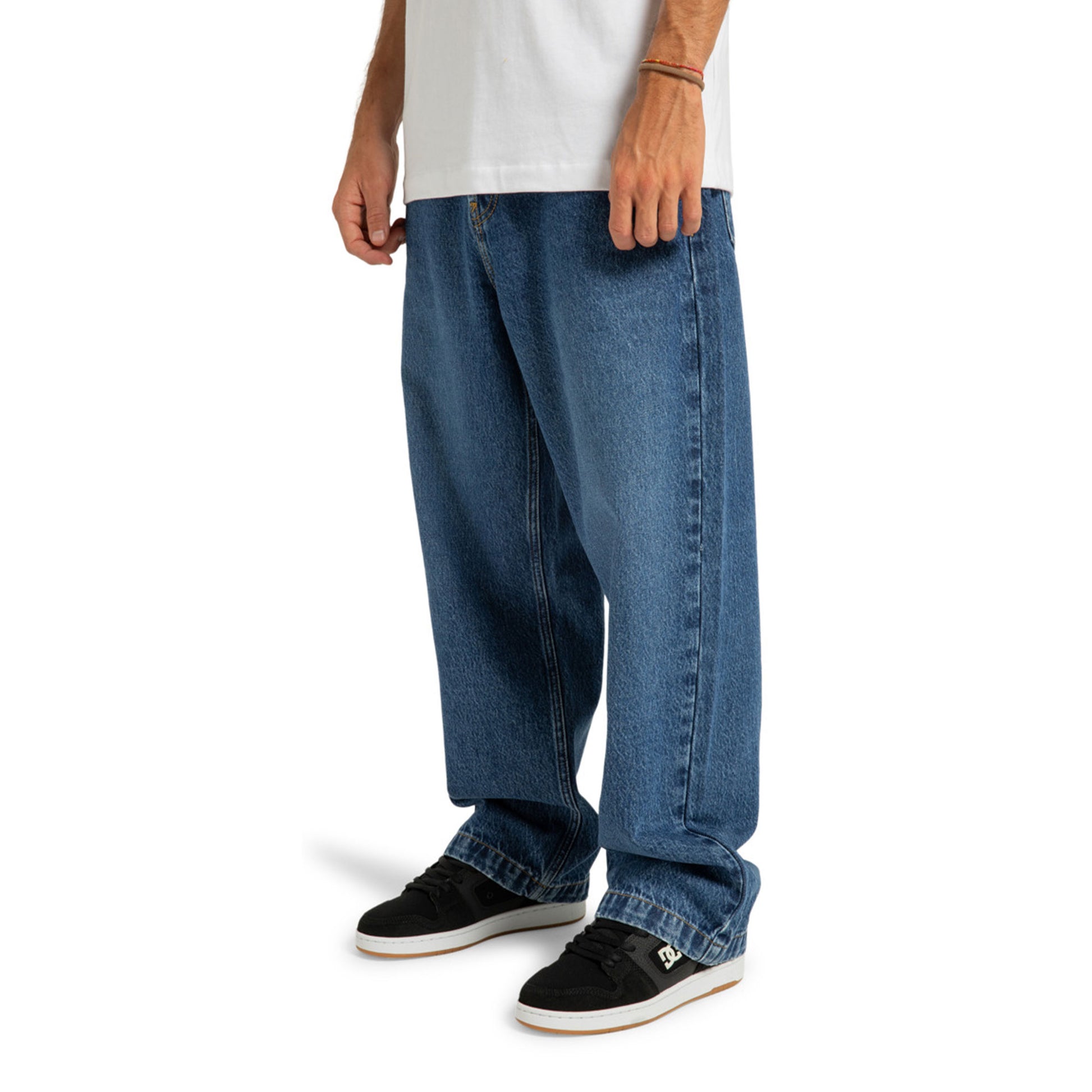 DC Shoes Worker Baggy Denim Pant Stone Indigo  - ADYDP03093-BLCW