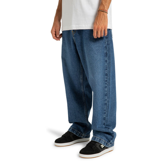 DC Shoes Worker Baggy Denim Pant Stone Indigo  - ADYDP03093-BLCW