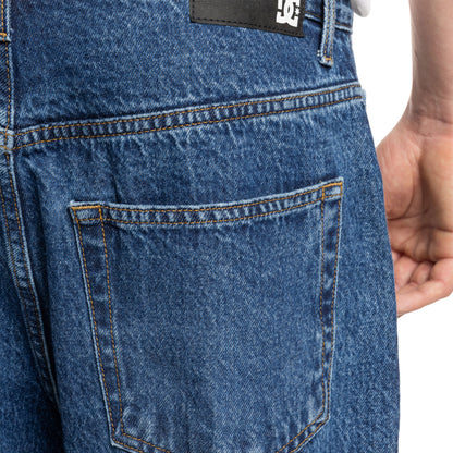 DC Shoes Worker Baggy Denim Pant Stone Indigo  - ADYDP03093-BLCW