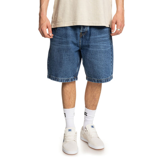DC Shoes Worker Baggy Denim Short Stone Indigo  - ADYDS03020-BLCW