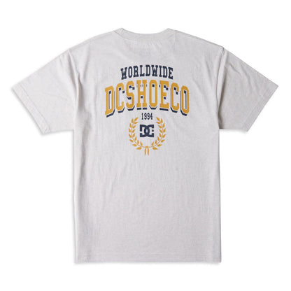 DC Shoes Freshman Pocket SS Tee Snow Heather  - ADYZT05409-SCVW