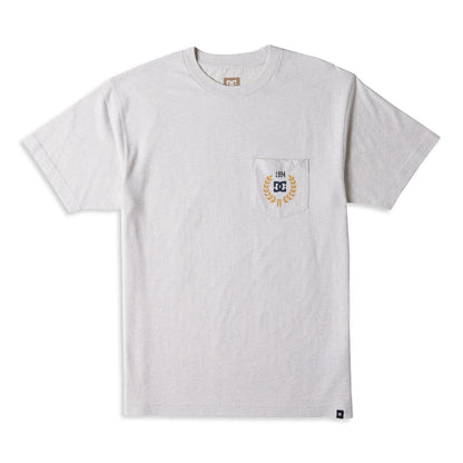 DC Shoes Freshman Pocket SS Tee Snow Heather  - ADYZT05409-SCVW
