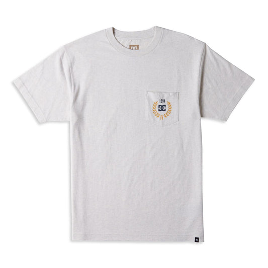 DC Shoes Freshman Pocket SS Tee Snow Heather  - ADYZT05409-SCVW