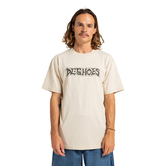 DC Shoes Diehard SS Tee Moonbeam Rain Wash  - ADYZT05451-SEZW