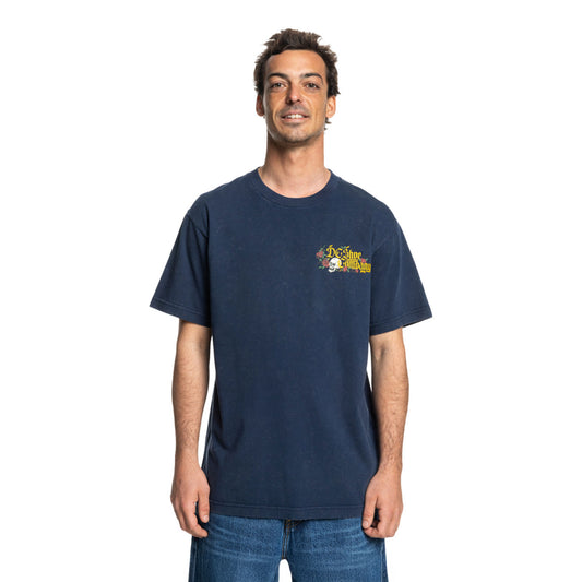 DC Shoes Standoff SS Tee Dress Blues Rain Wash  - ADYZT05460-BTKW