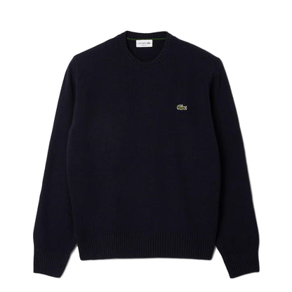 Lacoste Wool Crew Neck Sweater Navy  - AH2916-166
