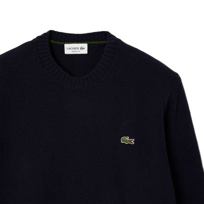 Lacoste Wool Crew Neck Sweater Navy  - AH2916-166