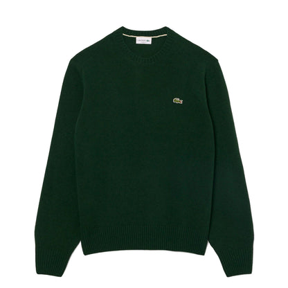 Lacoste Wool Crew Neck Sweater Sinople  - AH2916-YZP