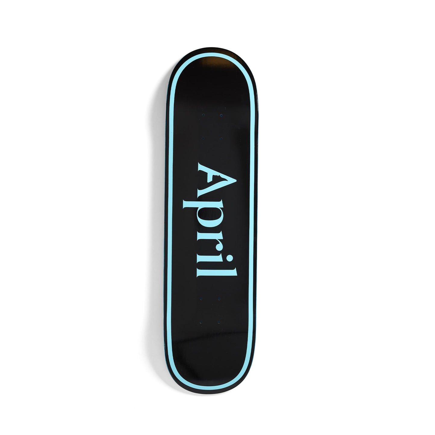 April OG Logo Blue/Black Skateboard Deck 8.5"