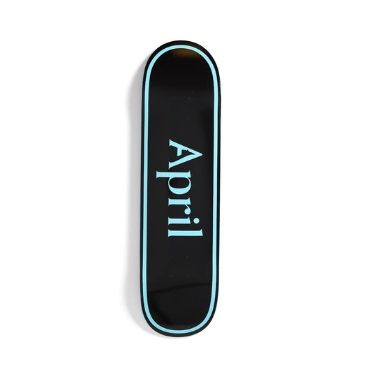 April OG Logo Blue/Black Skateboard Deck 8.5"
