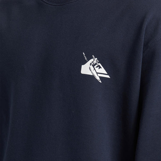 Quiksilver DNA Petroglyph Crew Dark Navy  - AQYFT03374-KTP0