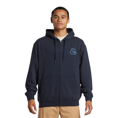 Quiksilver Graphic Zip Hoodie Dark Navy  - AQYFT03413-KTP0