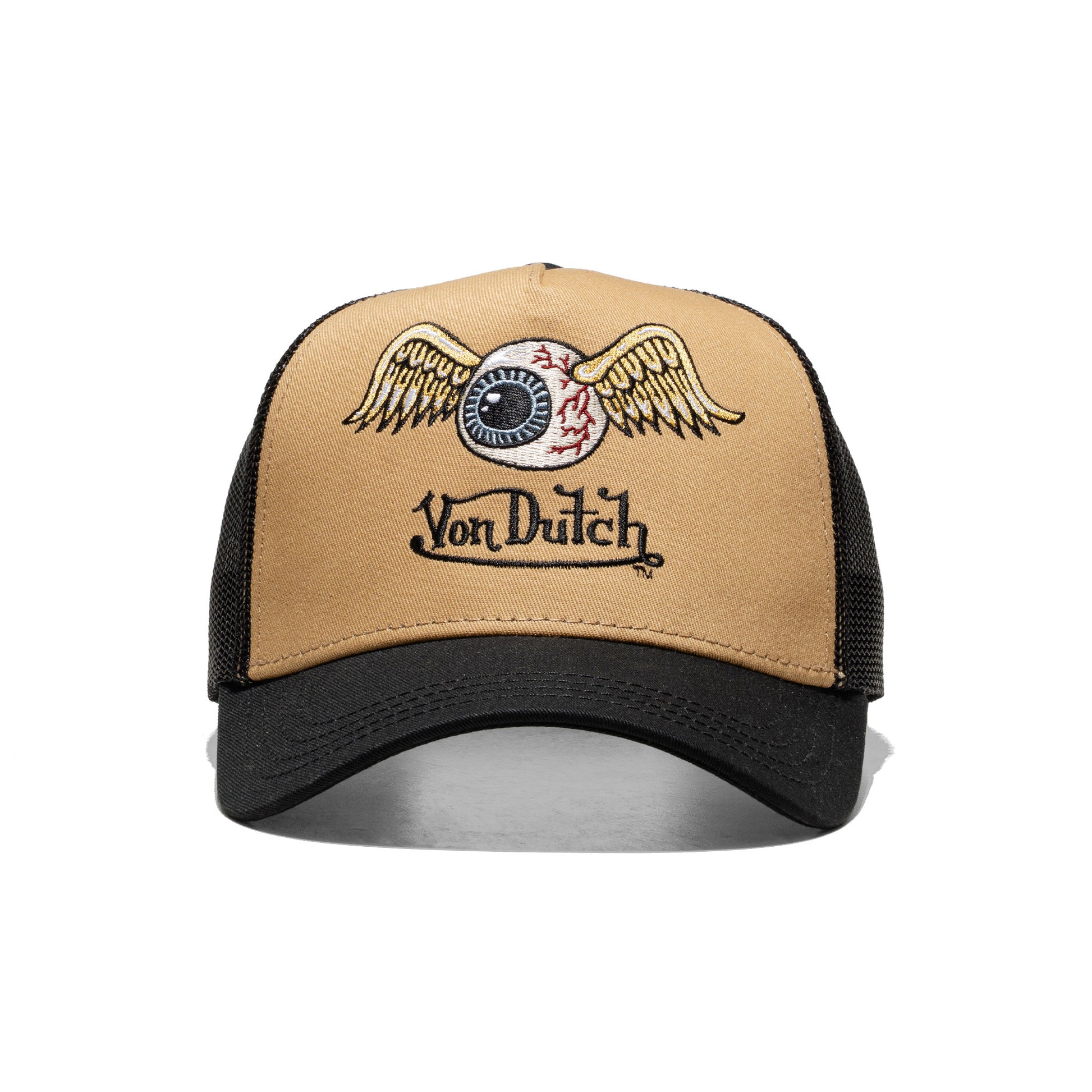 Von Dutch Trucker Cap Black/Beige  - ARTMOU