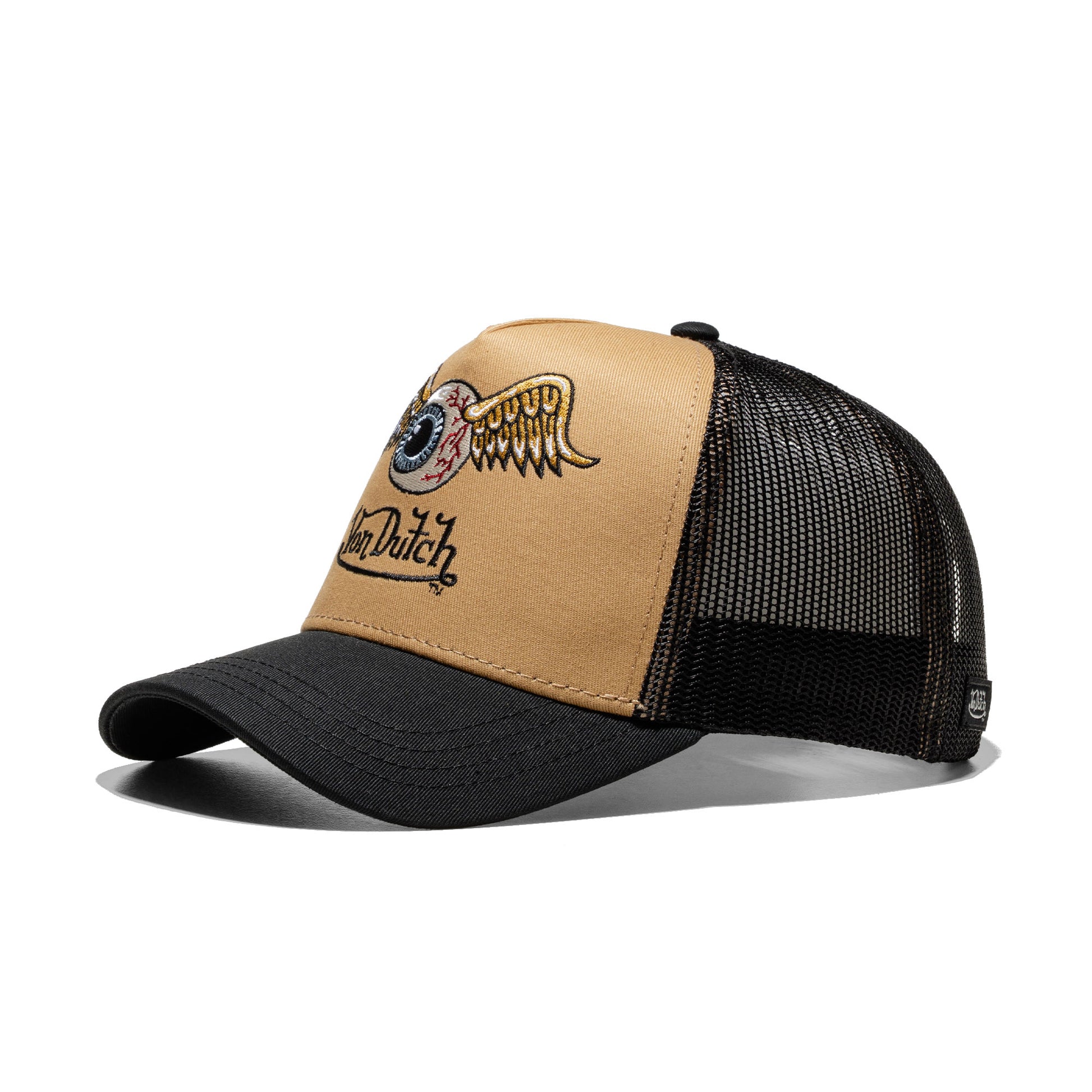 Von Dutch Trucker Cap Black/Beige  - ARTMOU