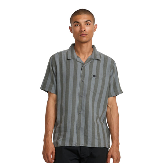 RVCA Love Stripe SS Shirt Sage Leaf  - AVYWT00501-SLE