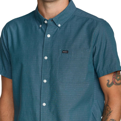 RVCA Thatll Do Dobby SS Shirt Atlantic  - AVYWT00545-ATL